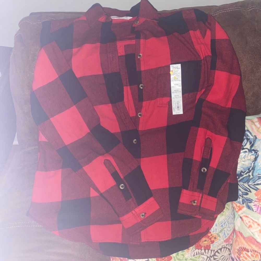 Sonoma black and red checkered shirt